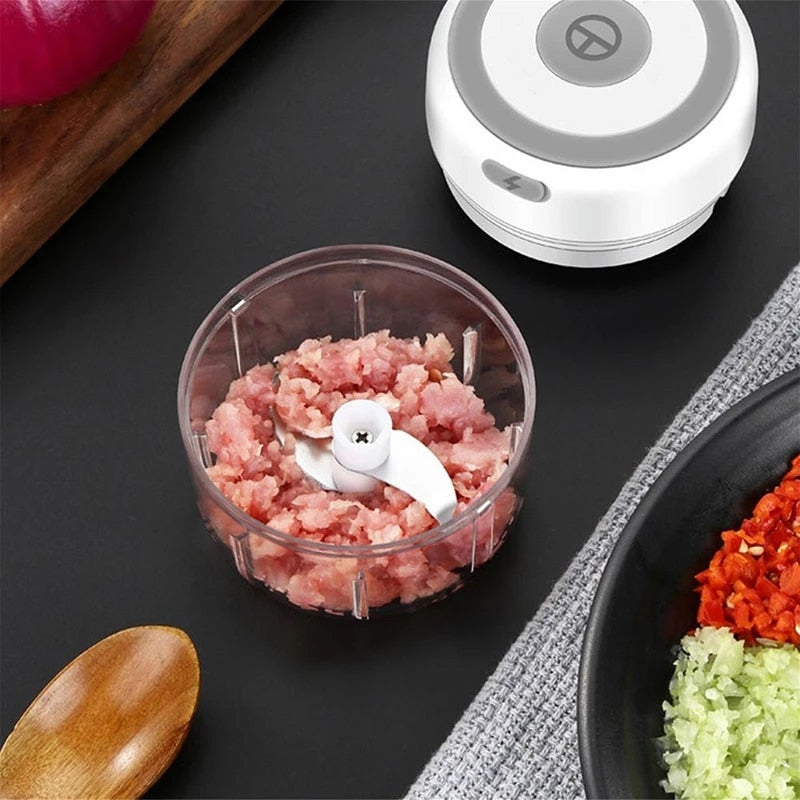 Mini processador de alimentos recarregável USB sem fio