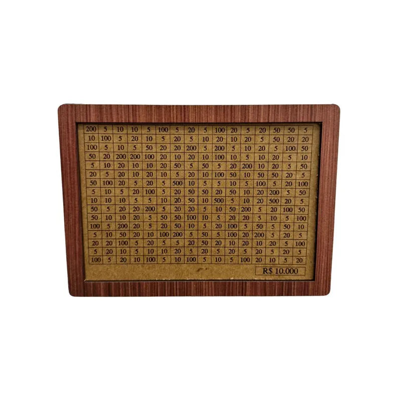 WoodBox Decorativo Cofre™  Guarde dinheiro usando o método japonês