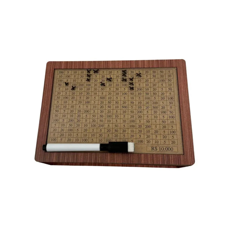 WoodBox Decorativo Cofre™  Guarde dinheiro usando o método japonês